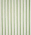 Close-up of JF Ticking Warm Green fabric featuring repeating sage green vertical ticking stripes on a warm cream background, with a subtle herringbone weave adding texture.