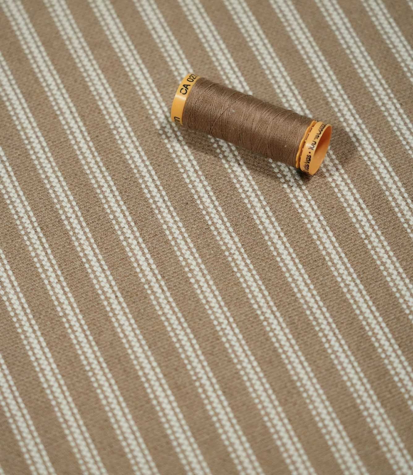 JF Linen Ticking Fabric / Natural