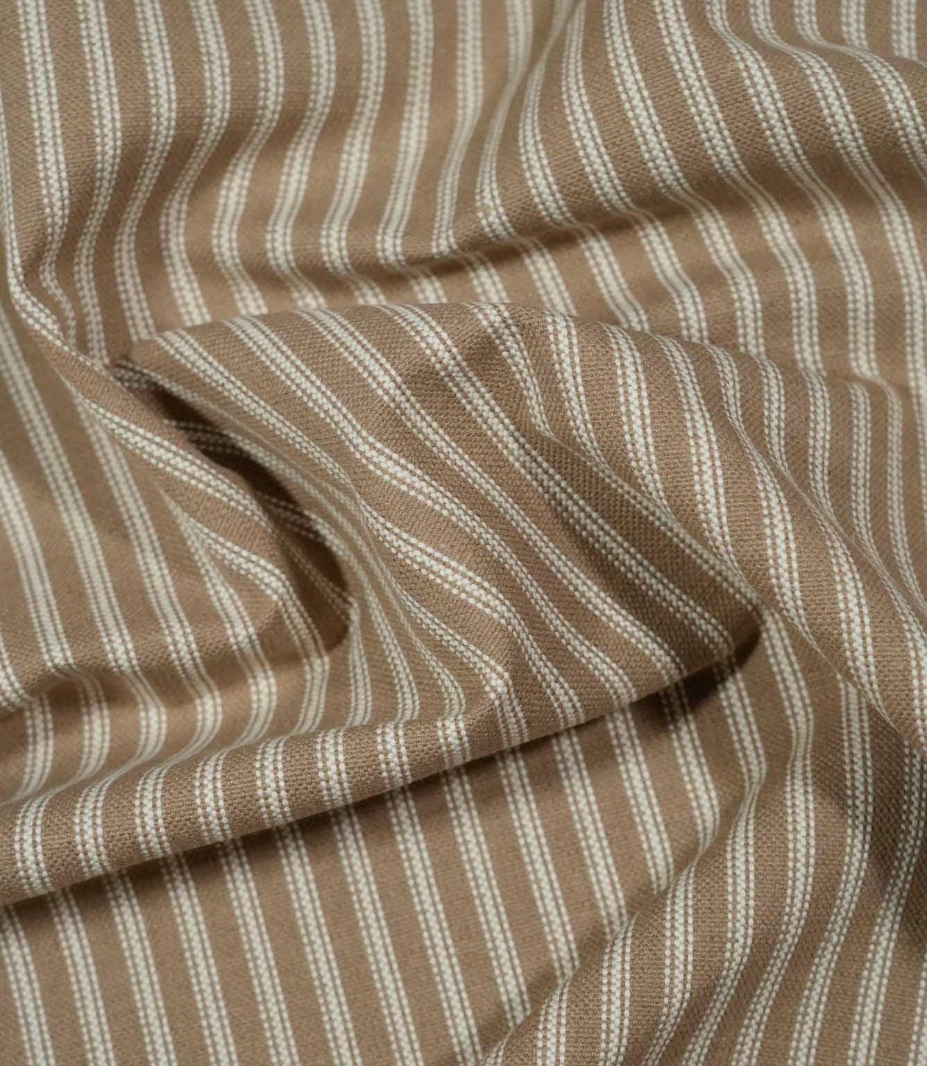 JF Linen Ticking Fabric / Natural