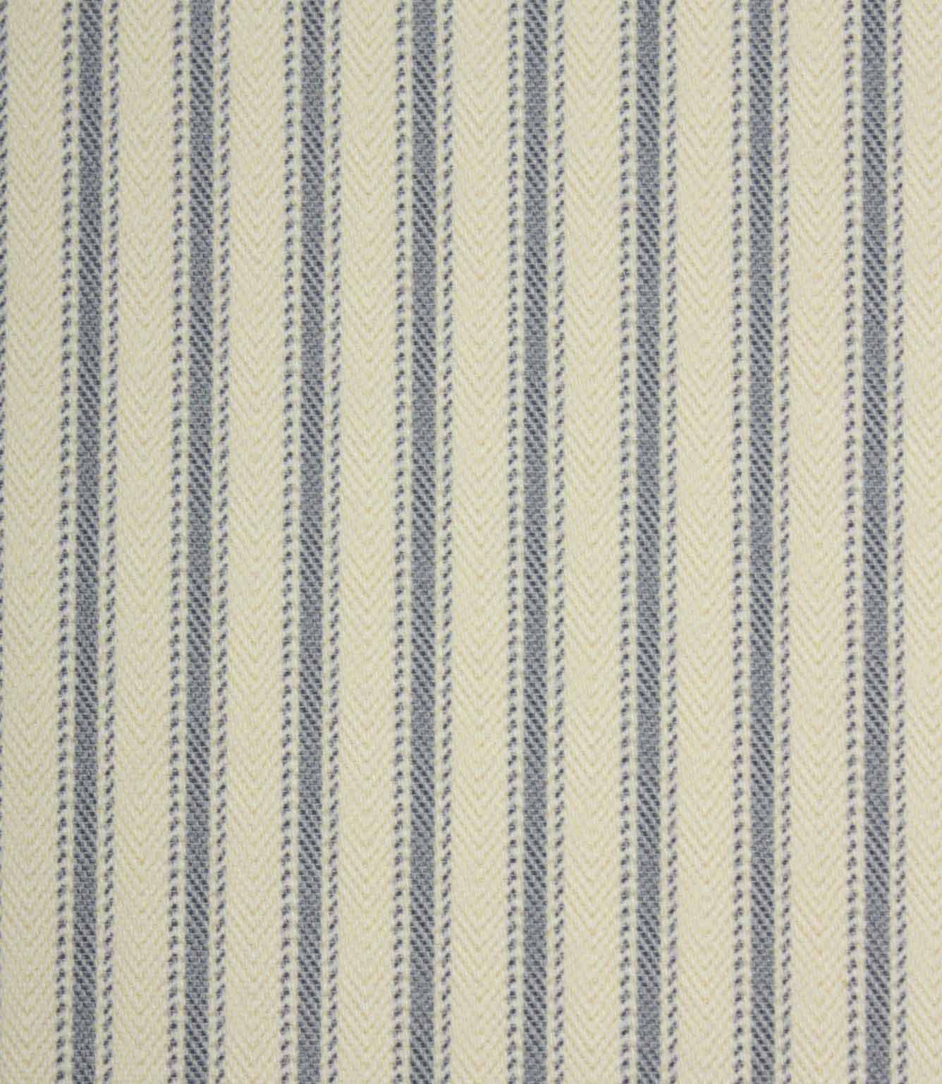 JF Ticking Blackout Lining Fabric / Airforce Blue | Just Fabrics