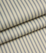 JF Ticking Blackout Lining Fabric / Airforce Blue | Just Fabrics