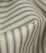 JF Ticking Blackout Lining Fabric / Airforce Blue | Just Fabrics