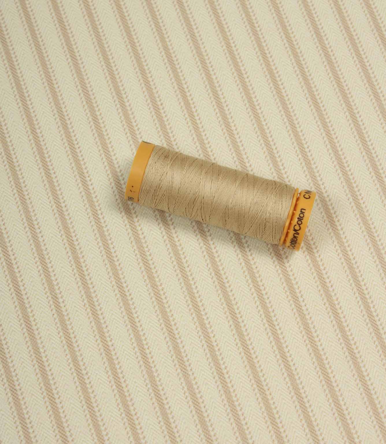 JF Ticking Lining Fabric / Cream | Just Fabrics