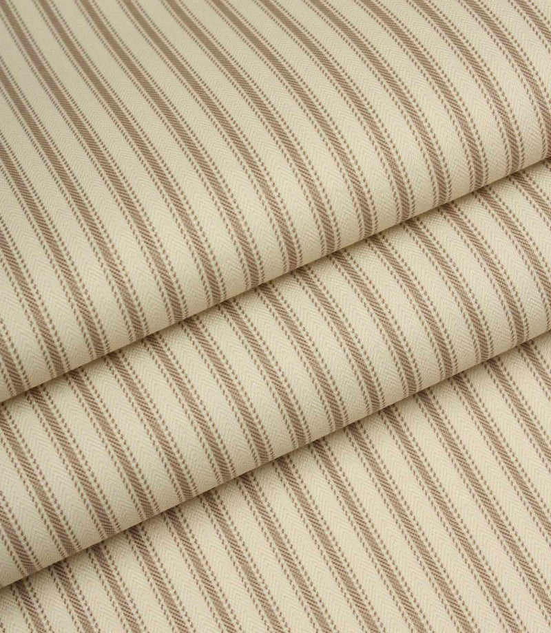JF Ticking Lining Fabric / Flax | Just Fabrics