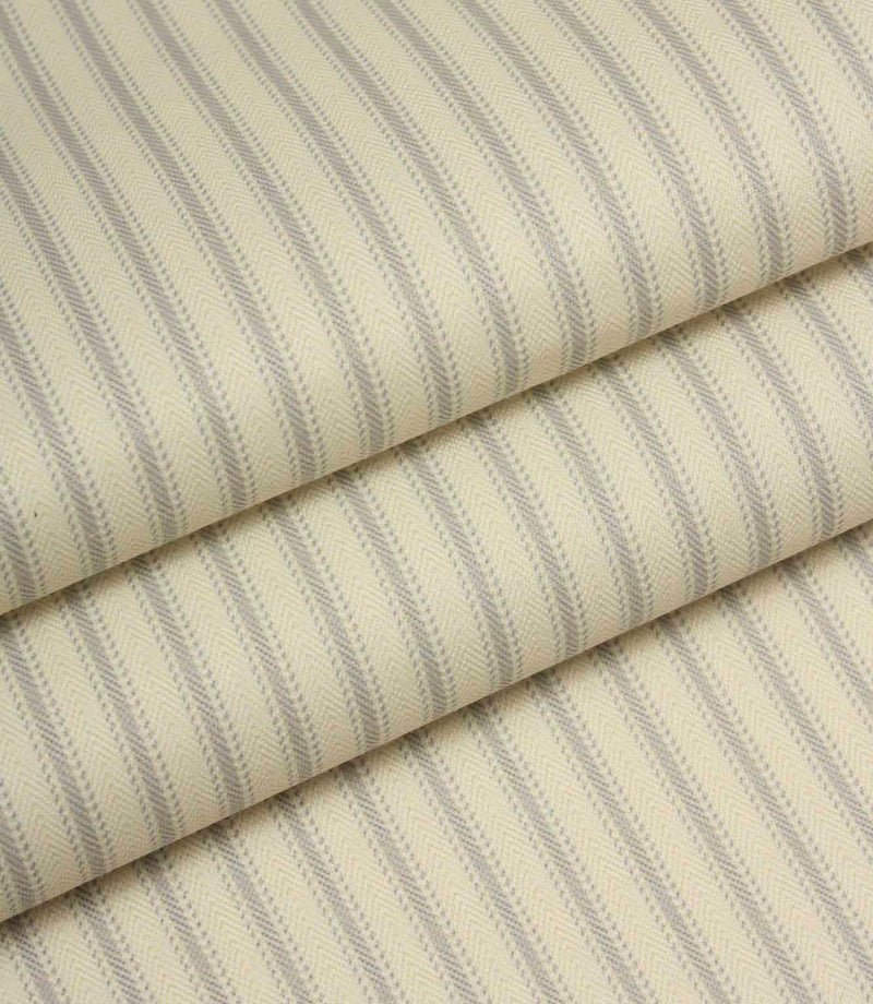 JF Ticking Lining Fabric / Grey | Just Fabrics
