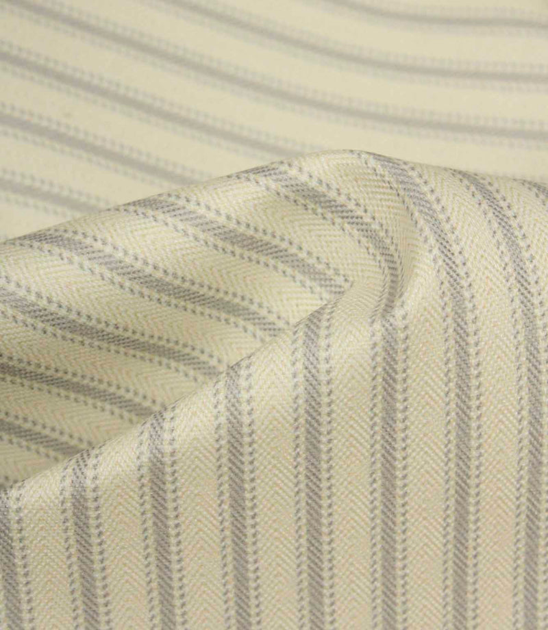JF Ticking Lining Fabric / Grey | Just Fabrics