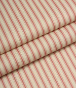 JF Ticking Lining Fabric / Peony | Just Fabrics