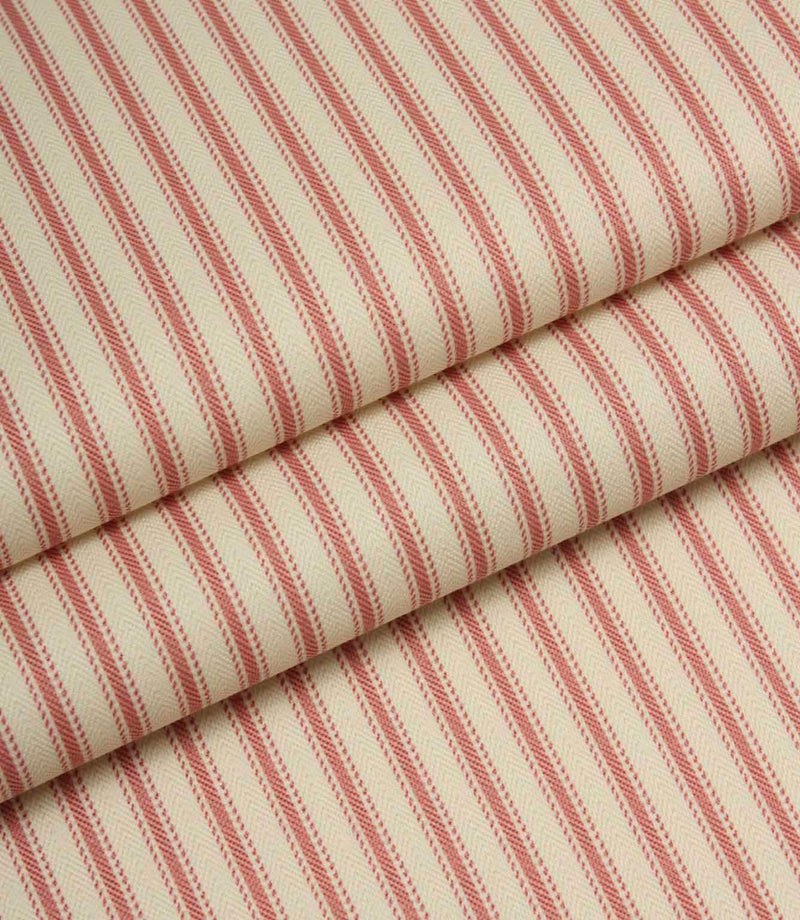 JF Ticking Lining Fabric / Peony | Just Fabrics