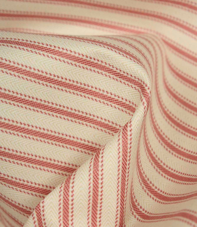 JF Ticking Lining Fabric / Peony | Just Fabrics