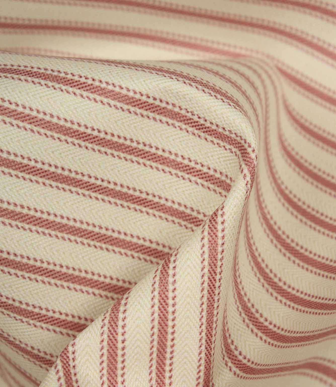 JF Ticking Lining Fabric / Peony | Just Fabrics