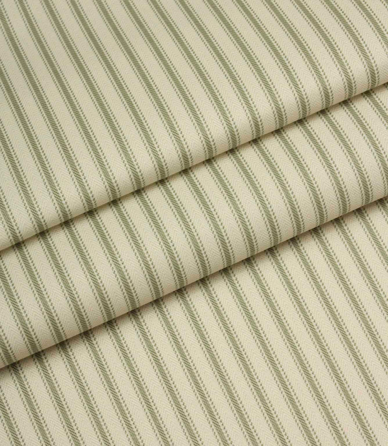 JF Ticking Lining Fabric / Sage | Just Fabrics