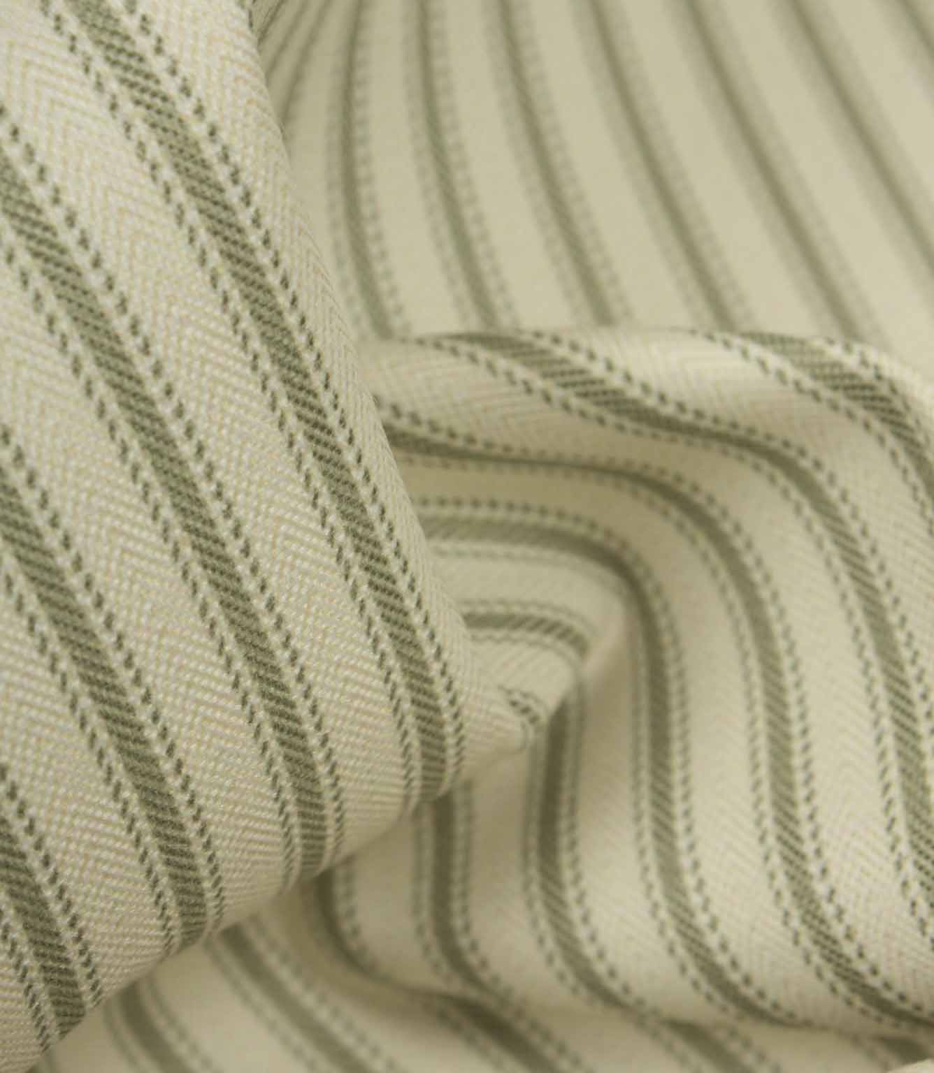 JF Ticking Lining Fabric / Sage | Just Fabrics