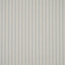Sea Spray blue ticking stripe fabric with fine vertical stripes on an ivory background and a subtle herringbone weave.