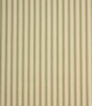 JF Ticking Fabric / Warm Green