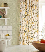 Lemon Tree Embroidery Fabric / Bayleaf / Lemon