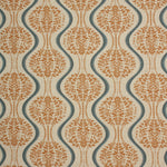 Linmere Fabric / Burnt Orange / Indigo