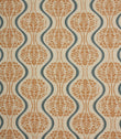 Linmere Fabric / Burnt Orange / Indigo