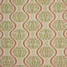 Linmere Fabric / Sage Green / Red