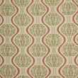Linmere Fabric / Sage Green / Red