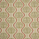 Linmere Fabric / Sage Green / Red