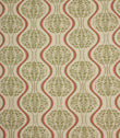 Linmere Fabric / Sage Green / Red