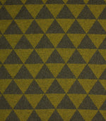 Wool Chevron Fabric / Green / Grey | Just Fabrics