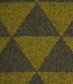 Wool Chevron Fabric / Green / Grey | Just Fabrics