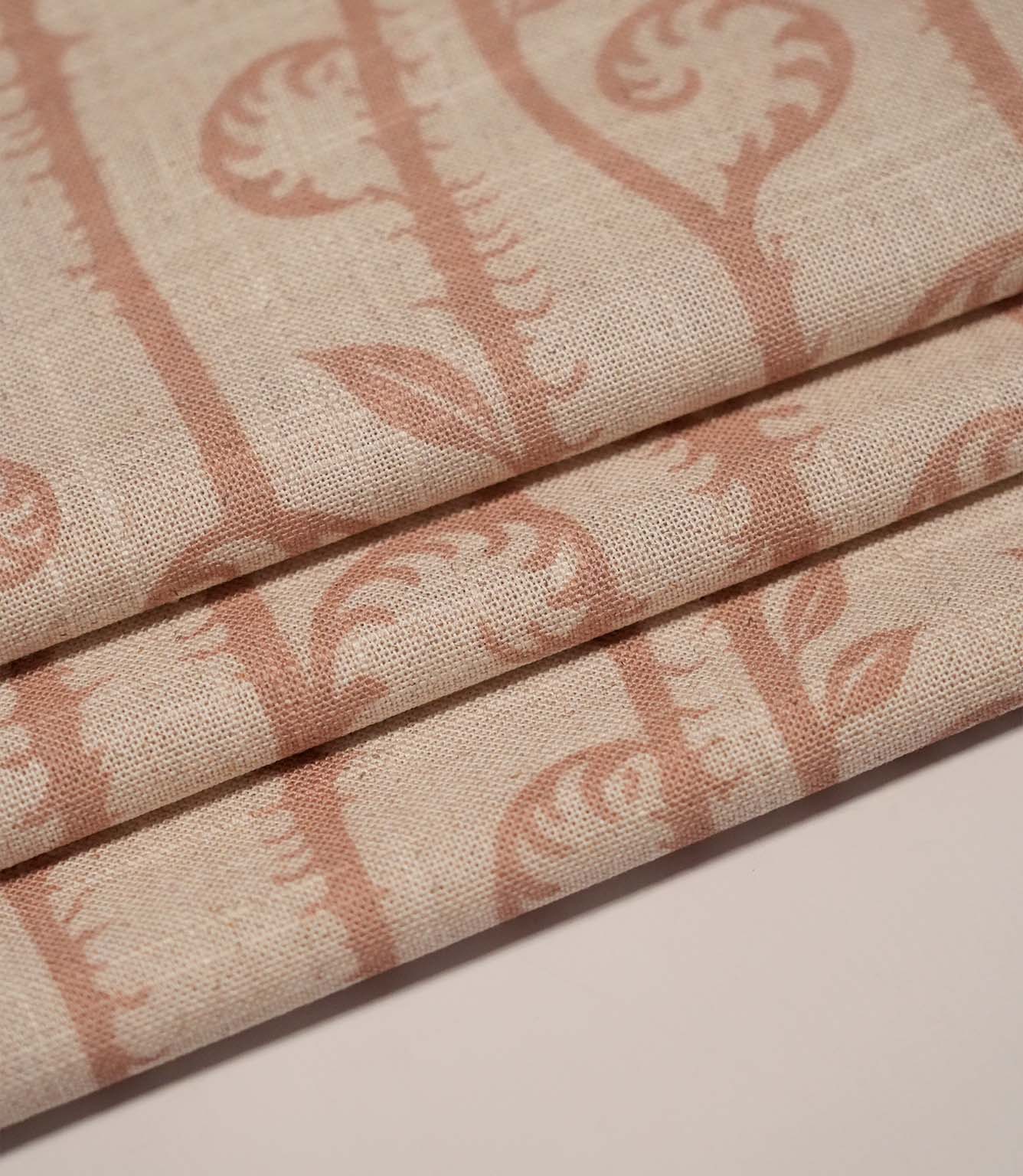 Little Bracken Natural Fabric / Blush