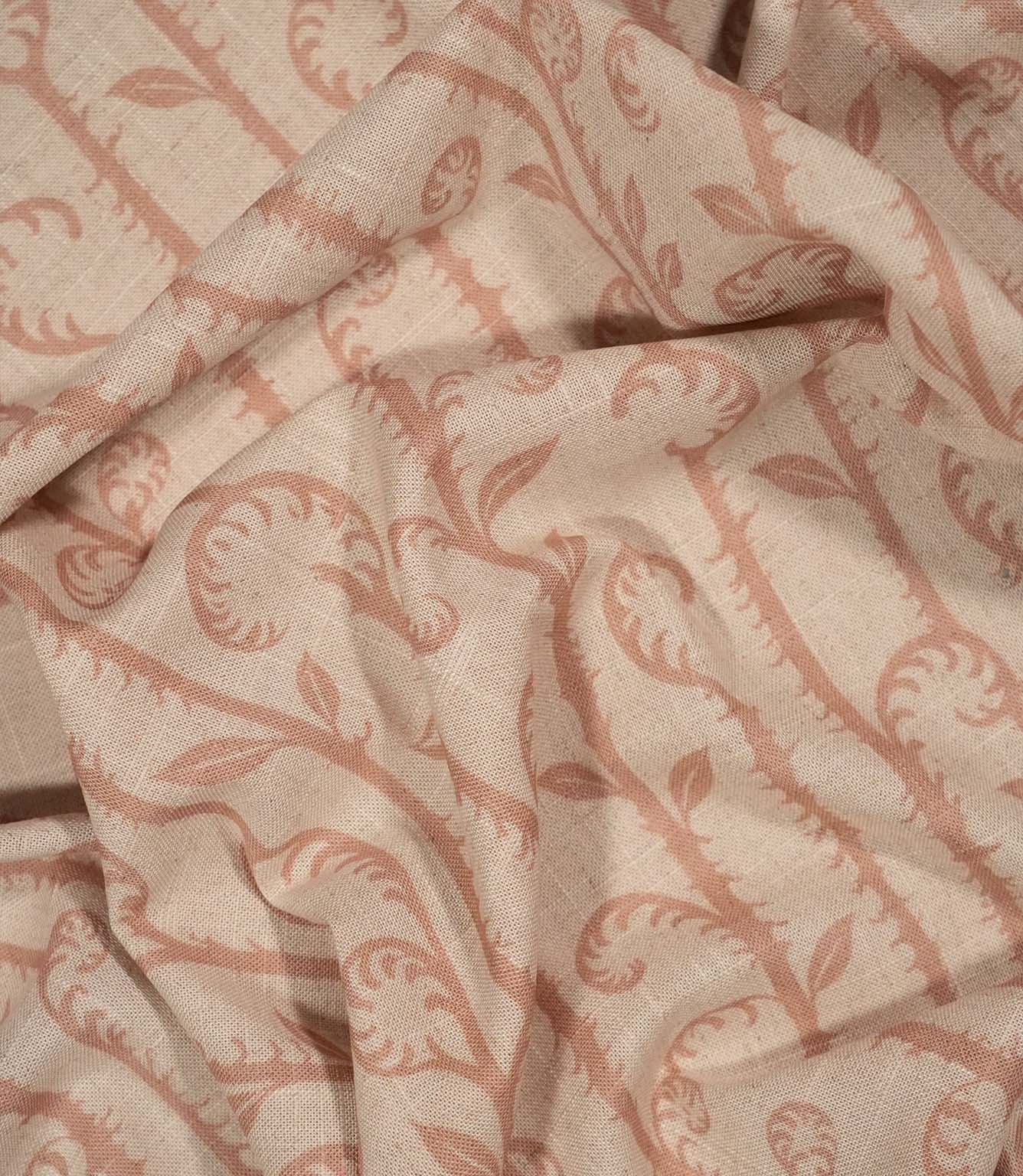 Little Bracken Natural Fabric / Blush