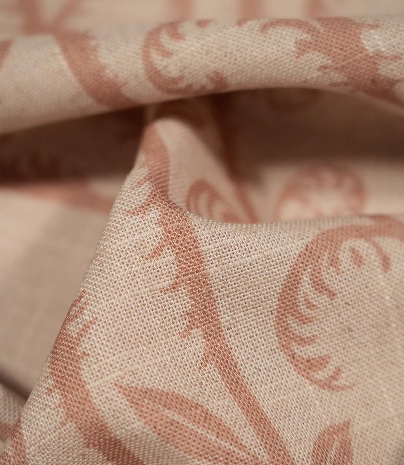 Little Bracken Natural Fabric / Blush