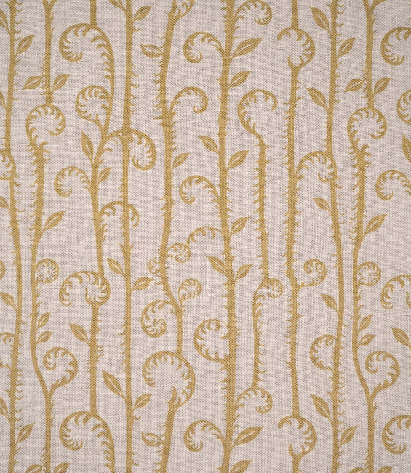 Little Bracken Natural Fabric / Gold