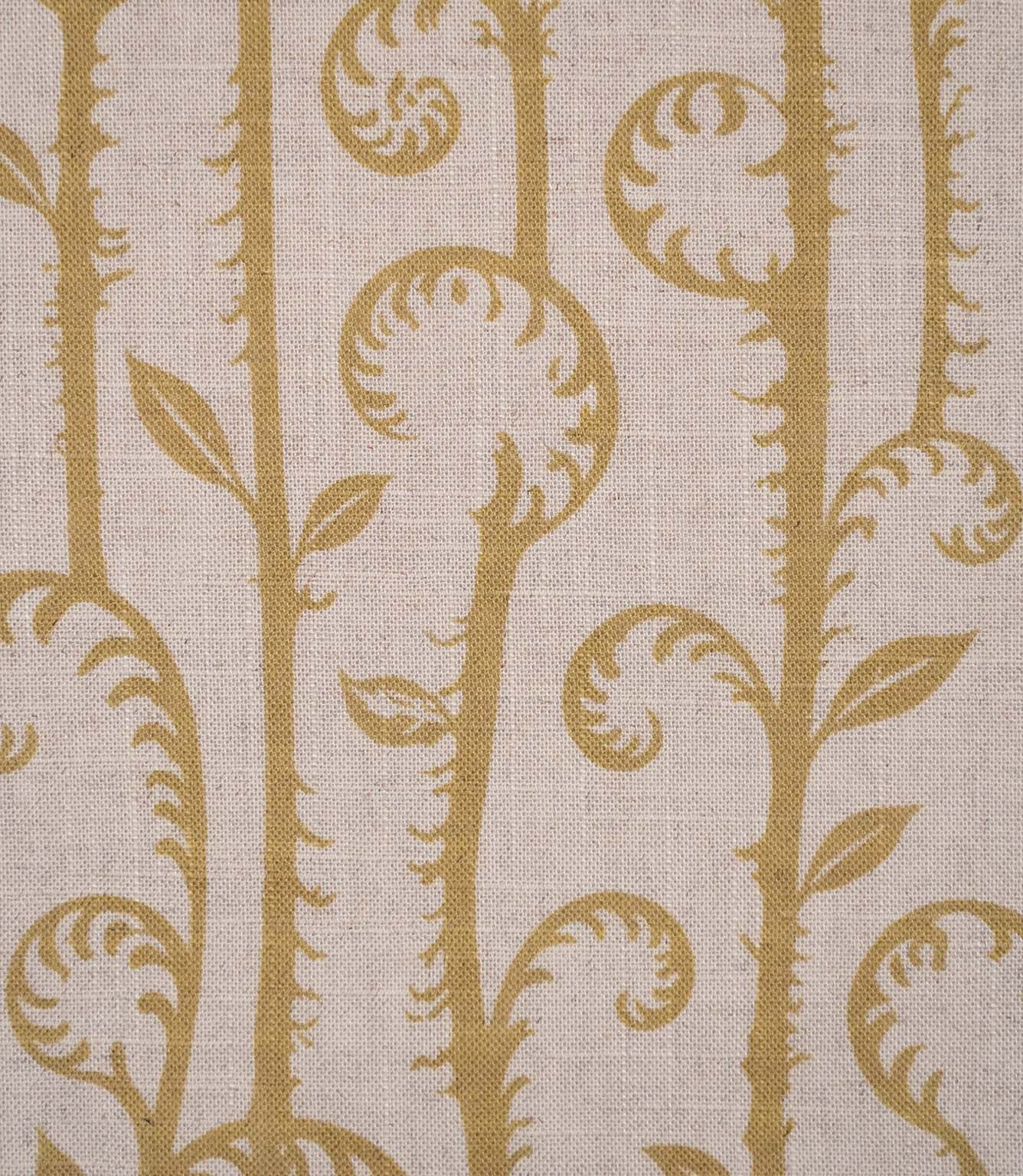 Little Bracken Natural Fabric / Gold