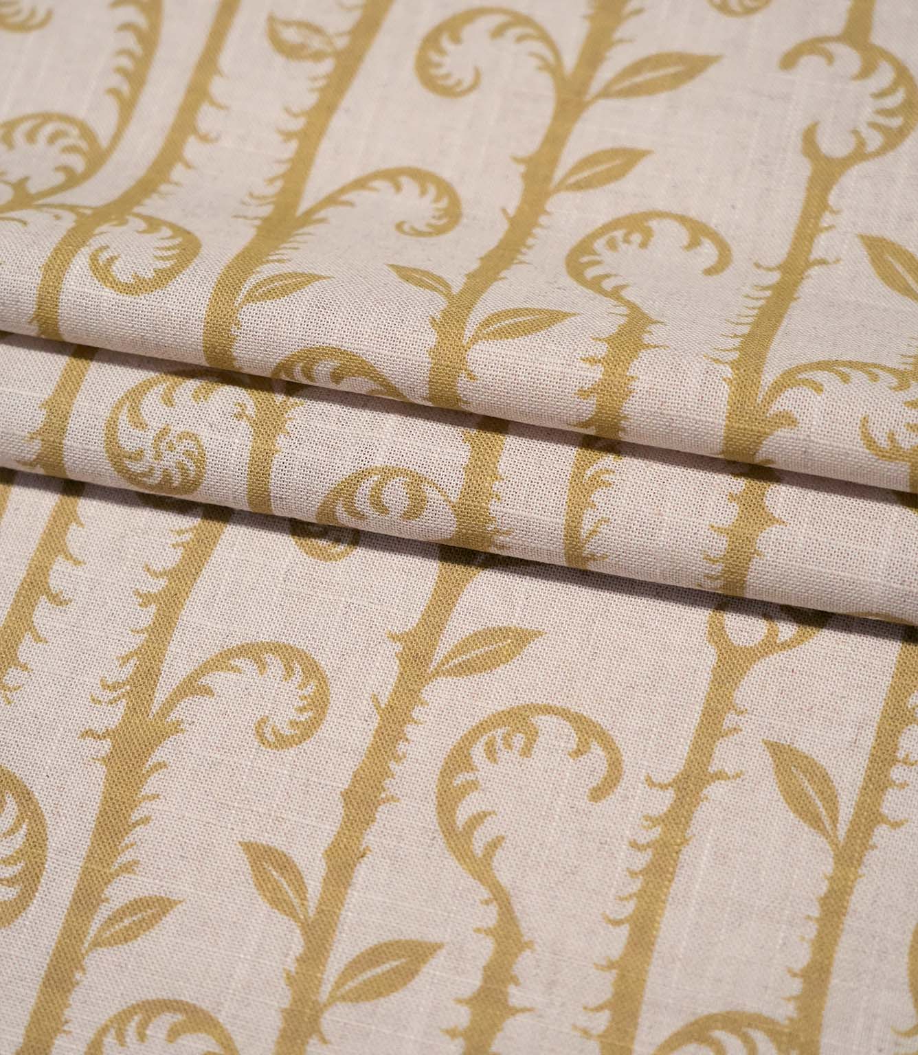 Little Bracken Natural Fabric / Gold