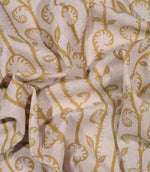 Little Bracken Natural Fabric / Gold