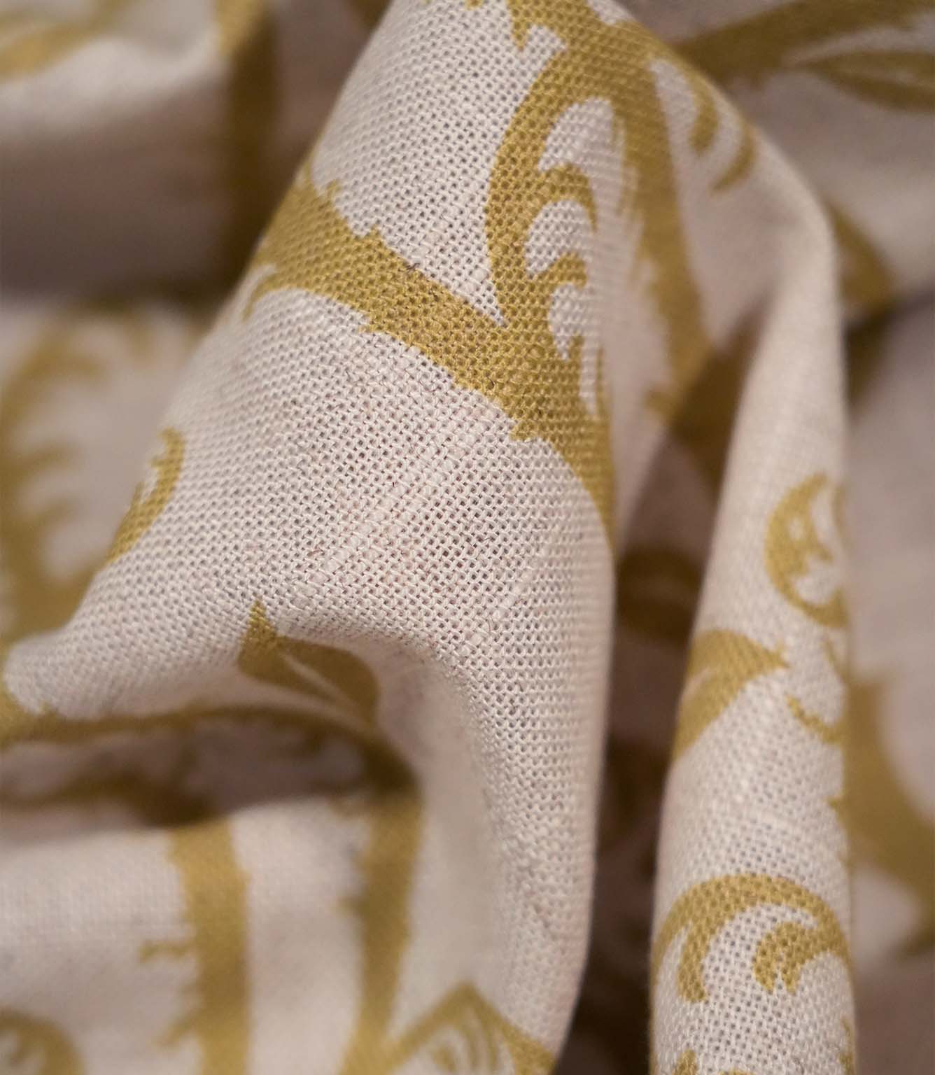 Little Bracken Natural Fabric / Gold