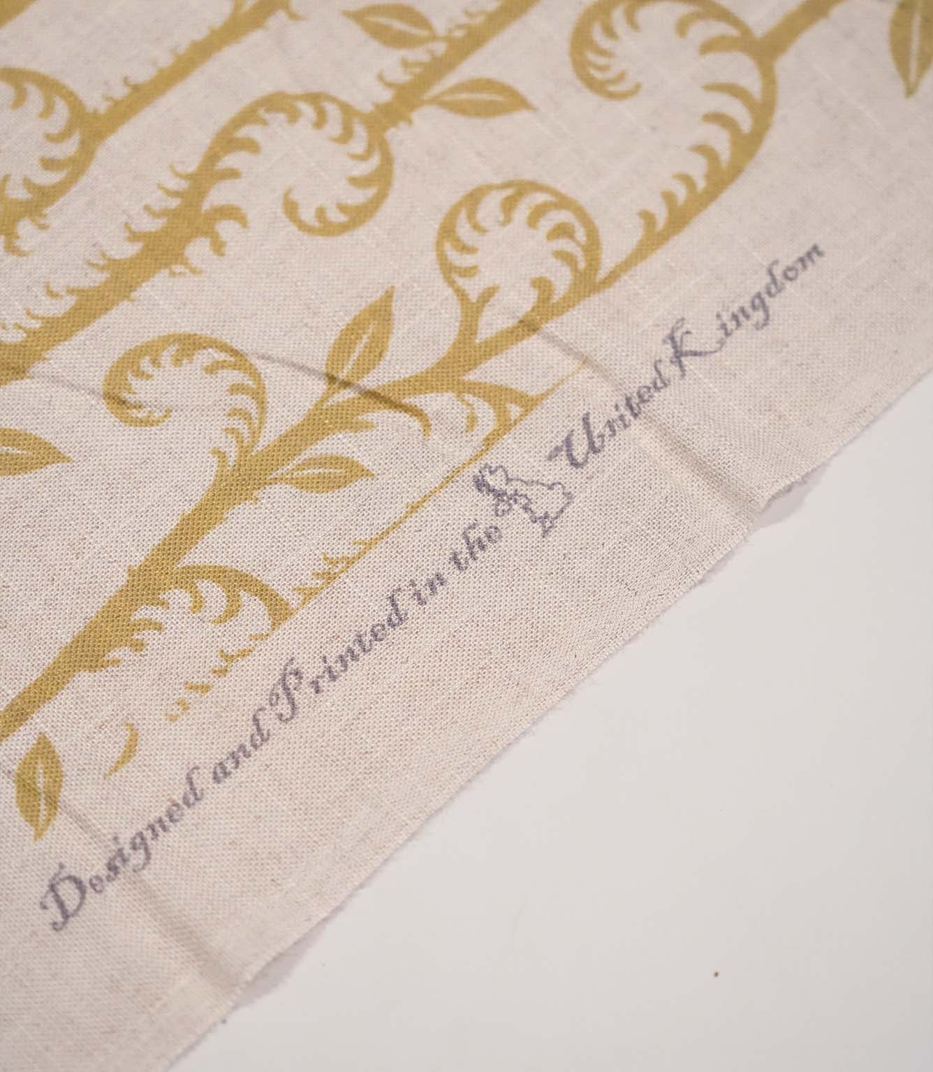 Little Bracken Natural Fabric / Gold