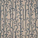 Little Bracken Natural Fabric / Indigo