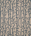 Little Bracken Natural Fabric / Indigo