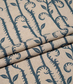 Little Bracken Natural Fabric / Indigo