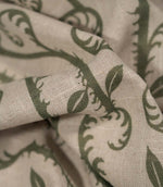 Little Bracken Natural Fabric / Olive Green