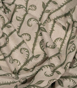 Little Bracken Natural Fabric / Olive Green
