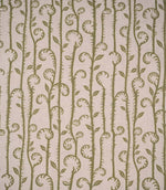 Little Bracken Natural Fabric / Sage Green