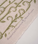 Little Bracken Natural Fabric / Sage Green