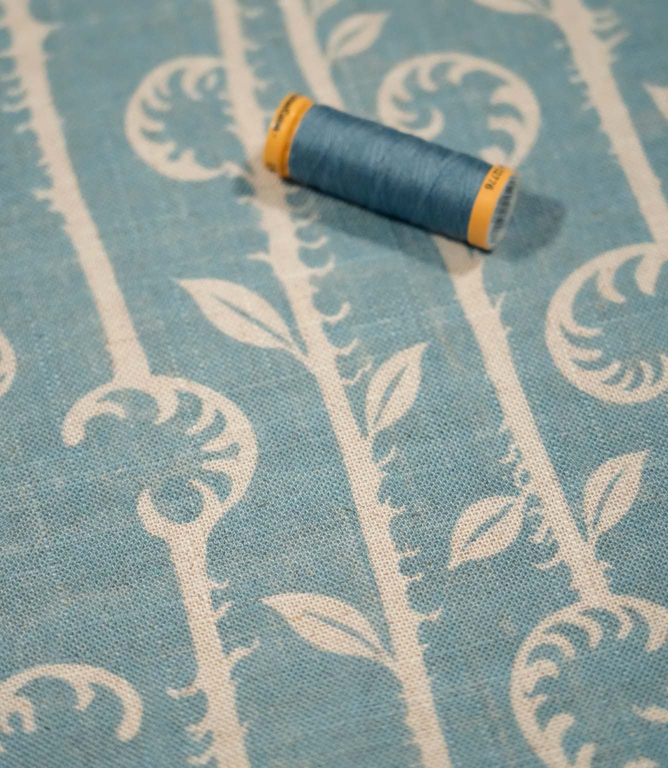 Little Bracken Fabric / Steel Blue