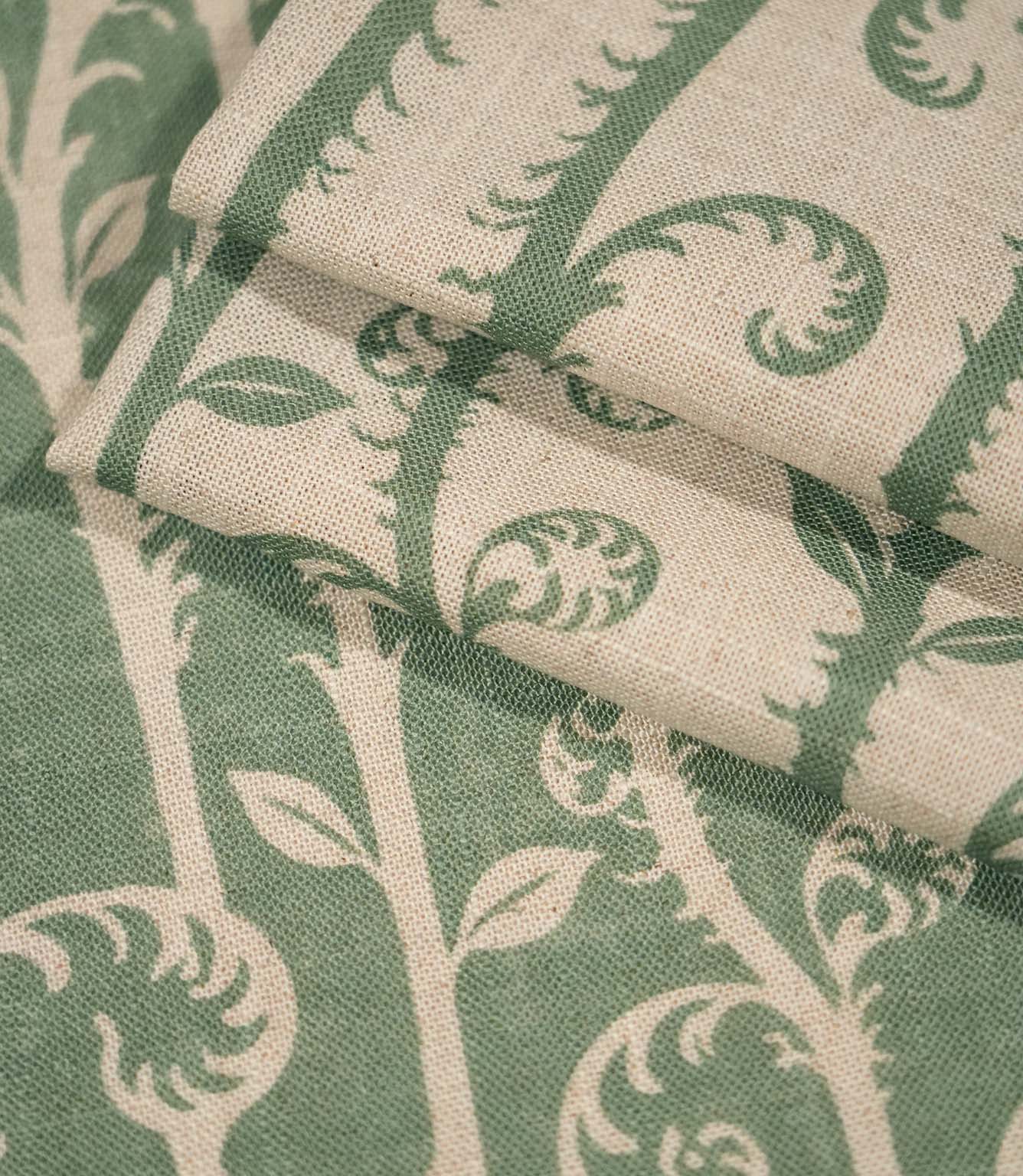 Little Bracken Fabric / Apple Green