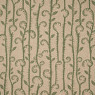 Little Bracken Natural Fabric / Apple Green