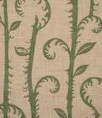 Little Bracken Natural Fabric / Apple Green