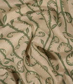 Little Bracken Natural Fabric / Apple Green