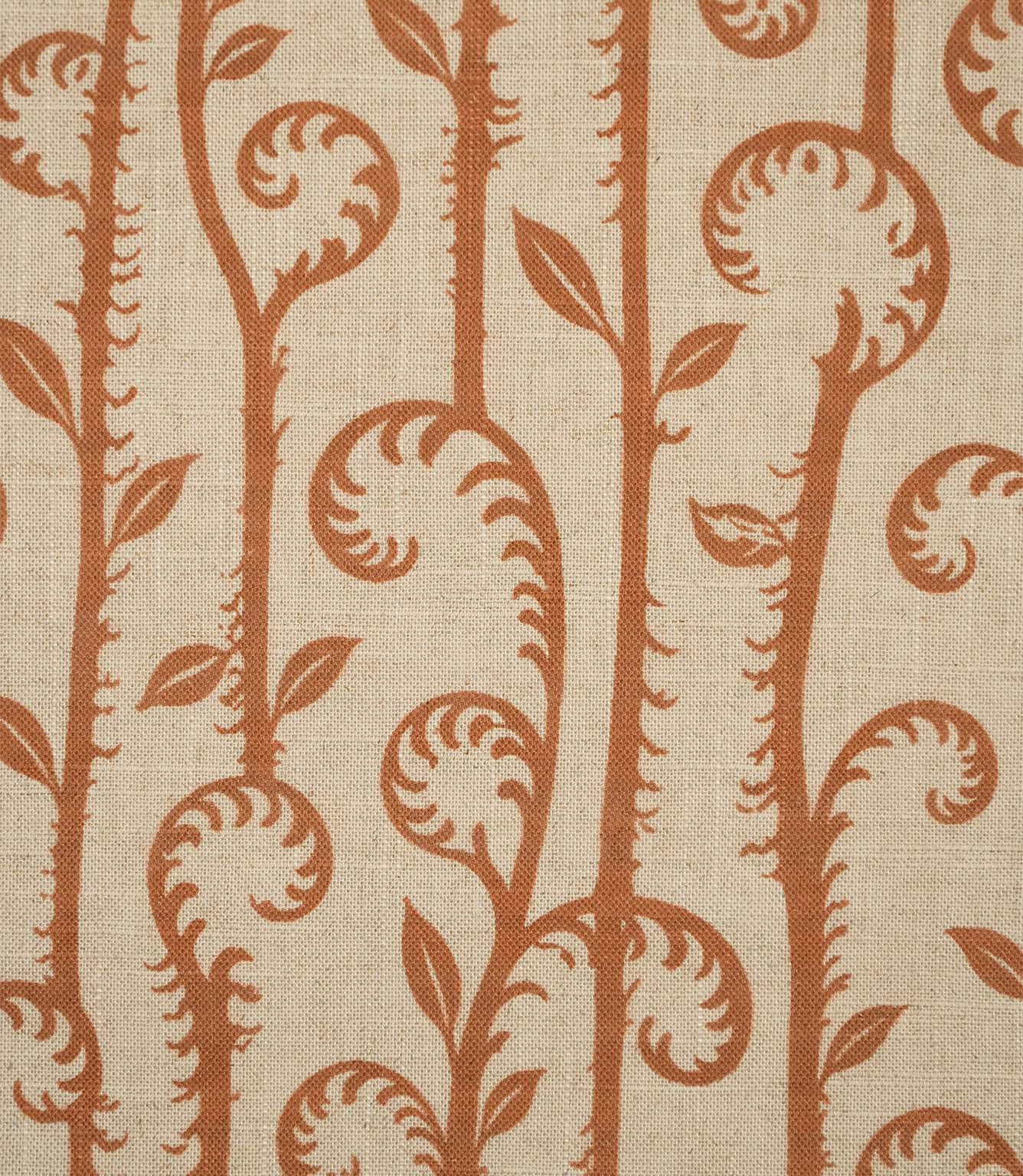 Little Bracken Natural Fabric / Rust