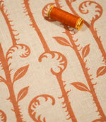 Little Bracken Natural Fabric / Rust
